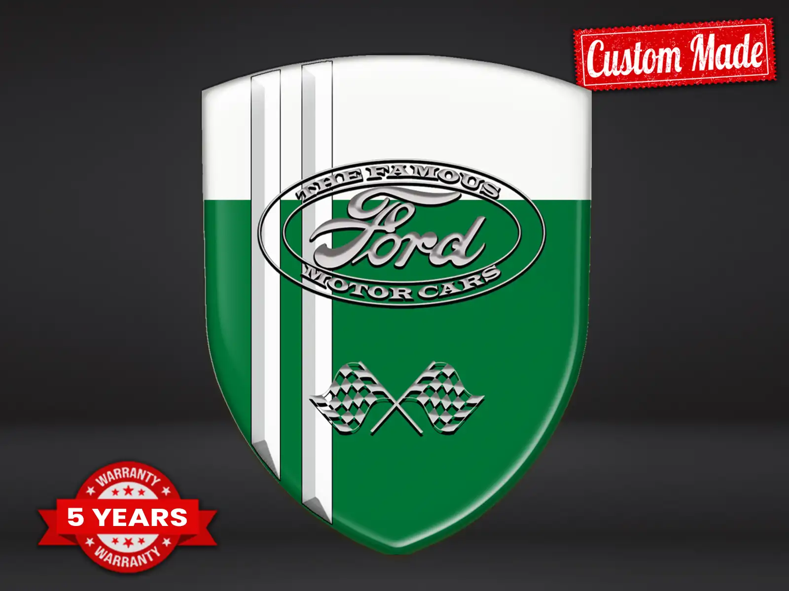 Ford Heckscheibensticker Stil Racing Anpassbar
